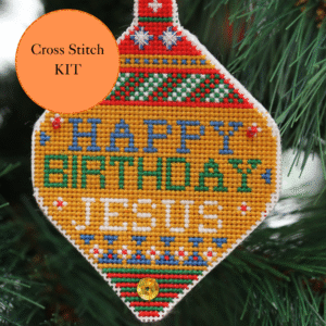 'happy birthday jesus' christmas ornament kit