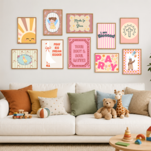 100 Printable Catholic Nursery Prints Bundle | Catholic Kids Bedroom Printable Bundle - 100 Prints